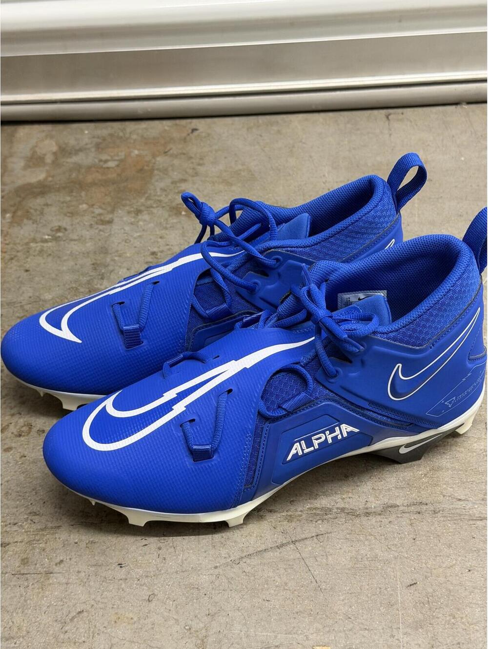 Nike Alpha Blue Football Cleats 14 blue